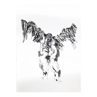 Leonard Baskin, Icarus, Lithograph For Sale