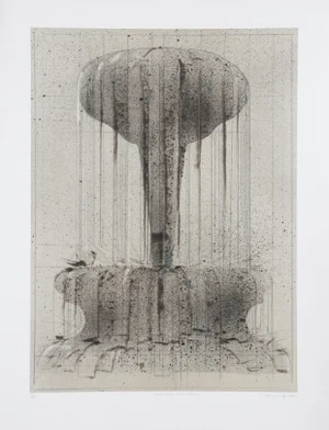 Water Above, Water Below, Robert H. Cumming Monotype, Signed in Pencil