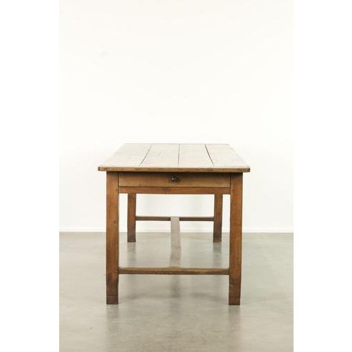 Wood Large Antique French Farmhouse Dining Table in Oak, Early 1800s For Sale - Image 7 of 15