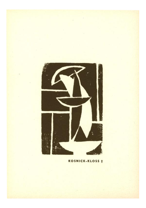 Jeanne Kosnick-Kloss, Untitled, 1966, Paper