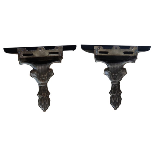 Chelsea House Inc Vintage Pair Neoclassical Style Corbels For Sale - Image 4 of 5