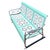 Mid-Century Modern 1950s Woodard Style 3 Seat Steel & Aluminum Scrolling Garden Sofa Bench For Sale - Image 3 of 11