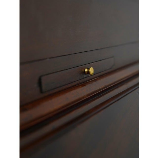 Antique Georgian Style Mahogany Secretary Desk For Sale - Image 13 of 18
