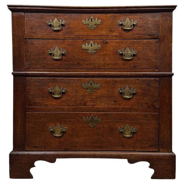 Antique William and Mary Oak Chest of Drawers, 1600s For Sale - Image 12 of 12