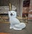 Mid 19th Century Pair of Antique Old Staffordshire Dogs With Newcomb Collage in New Orleans Provenance For Sale - Image 5 of 15