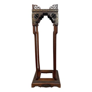 19th Century French Rare Japanese-Style Pedestal Stand Attributed by Gabriel Viardot For Sale