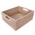 White Artifacts Rattan Rectangular Basket with Cutout Handles in White Wash - 14" For Sale - Image 8 of 8