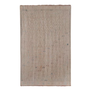 1960s Turkish Wool Jajim Kilim Rug 4'10''x7'3'' For Sale