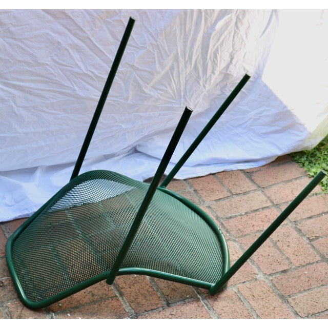 Early 21st Century Italian Steel Tube & Mesh Indoor Outdoor Chairs Designed by Christophe Pillet - Set of 6, Attributed For Sale - Image 5 of 5