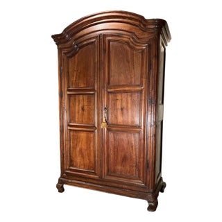 18th Century Italian Piedmontese Walnut Wardrobe For Sale