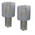 Large Murano Glass Light Blue Tronchi Wall Lights, 1980s, Set of 2 For Sale - Image 9 of 9