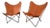 Pair of Leather Butterfly Chairs by Jorge Ferrari-Hardoy for Knoll For Sale