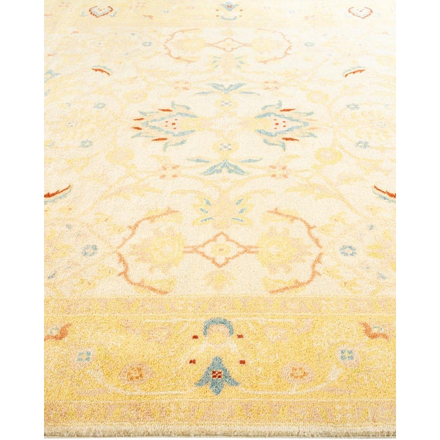 Solo Rugs Eclectic, One-of-a-Kind Hand-Knotted Area Rug in Ivory, 6' 3" x 9' 2" For Sale - Image 4 of 8