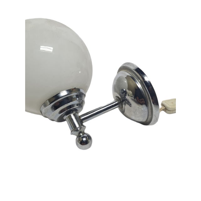Art Deco Wall Lamp, Poland, 1950s, in Very Good conditions. Designed 1950 to 1959 European Plug (up to 250V).The wiring of...