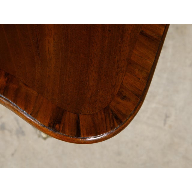 Brown 19th Century Regency English Mahogany Pembroke Table with Drawer, Quadripod Base, Lion Feet For Sale - Image 8 of 12