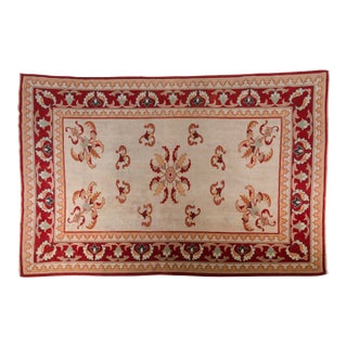 1960s Oversize Handknotted Wool Carpet For Sale