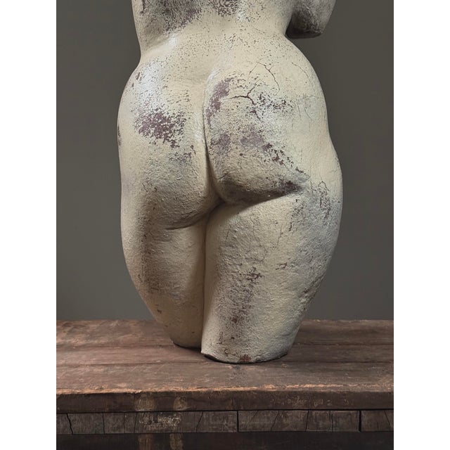 Antique Modernist Art Deco Venus Female Torso Figurative Sculpture For Sale - Image 10 of 12