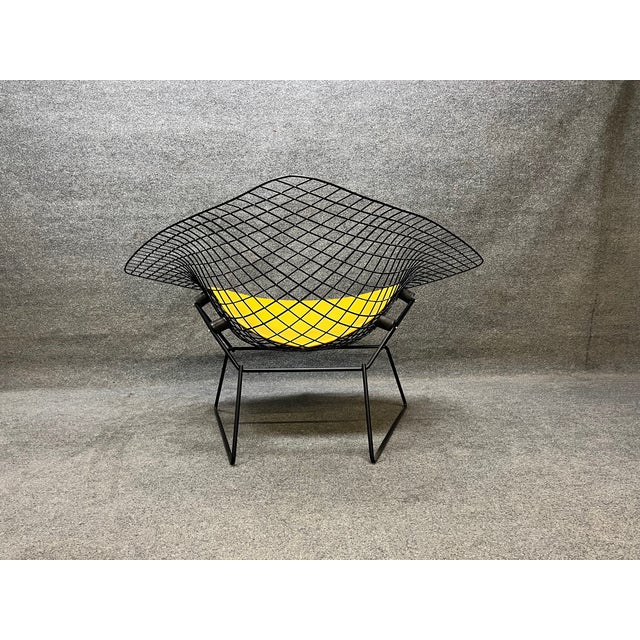 1960s Vintage Mid Century Large Knoll Diamond Chair For Sale - Image 4 of 9