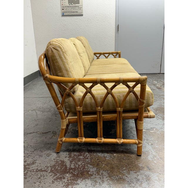 McGuire Furniture Cathedral Three Seater Sofa, Vintage For Sale In San Francisco - Image 6 of 12