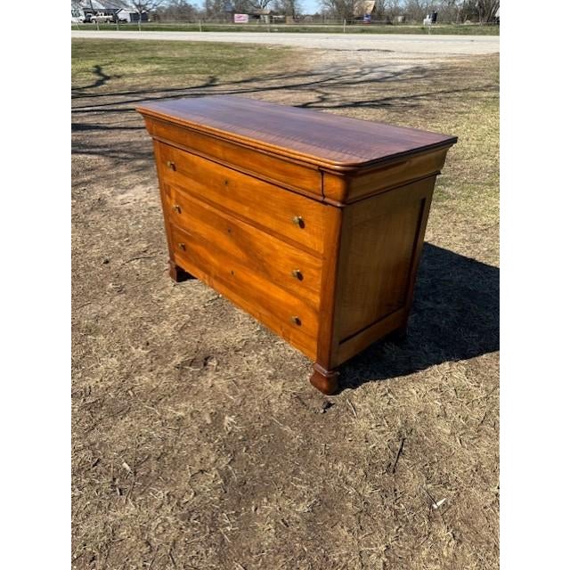 Wood Large 19th Century Louis Philippe Solid Walnut Chest of Drawer / Commodes For Sale - Image 7 of 18