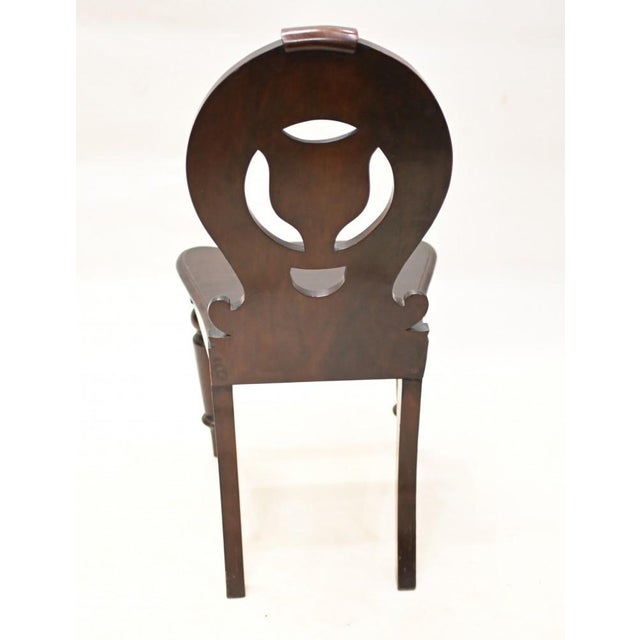 Set of Mid Victorian Hall Chairs in Mahogany, 1840s For Sale - Image 5 of 8
