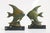 Antique Art Deco French Bookends Angelfish in Black Marble Spelter Moonfish, 1925, Set of 2 For Sale - Image 4 of 10