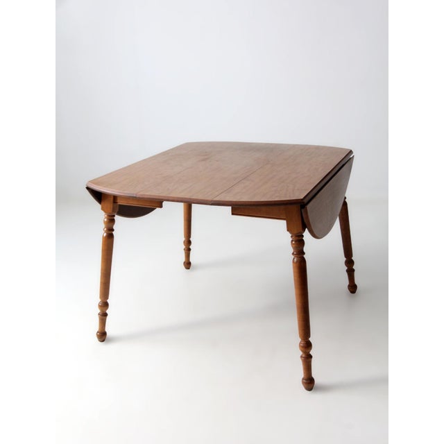 Mid-Century Dearborn Co Drop Leaf Dining Table With Extensions For Sale - Image 14 of 16
