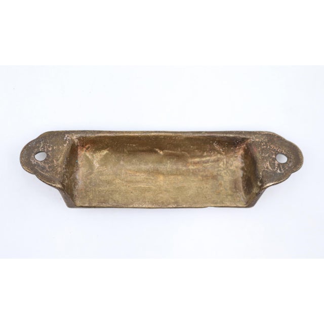 Pair of Antique Victorian 3.75 In. Bronze Drawer Bin Pulls For Sale - Image 6 of 6