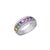 Natural Multi sapphire ring with natural diamonds in 18k gold For Sale - Image 12 of 18