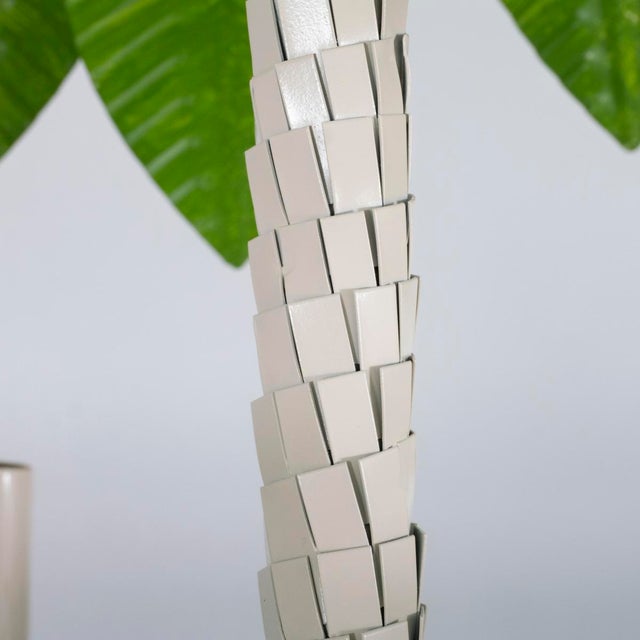 Painted tole palm tree chandelier For Sale - Image 12 of 12