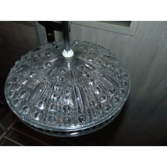 Vintage Polish Glass Ceiling Lamp, 1970s For Sale - Image 6 of 7