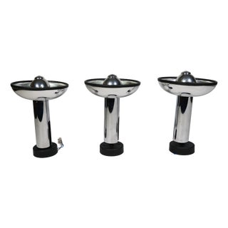 Space Age Chrome Wall Lamps by Staff, 1970s, Set of 3 For Sale