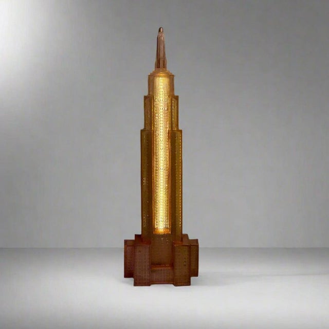 Plastic Late 20th-Century Empire State Building Skyscraper Floor Lamp, Italy For Sale - Image 7 of 9
