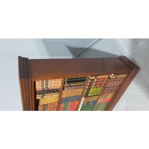 Mahogany Open Adjustable Bookcase For Sale - Image 6 of 10