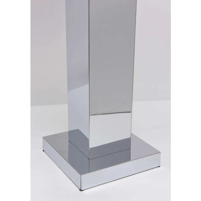 Mid-Century Modern 1970s Sculptural Chrome Table Lamp by Curtis Jere, Signed For Sale - Image 3 of 8