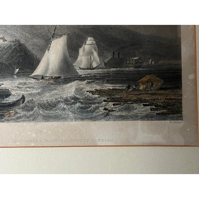 American Early 1900s Lighthouse Near Caldwell's Landing, Framed For Sale - Image 3 of 8