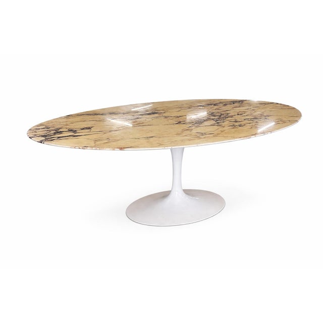 Cream Oval Tulip Dining Table by Eero Saarinen for Knoll Inc. / Knoll International, 1960 For Sale - Image 8 of 8