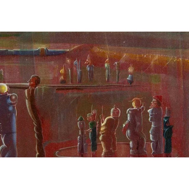 Oil on panel realized by Franz Bayer in 1975. Hand signed and dated lower right. Includes a wooden frame cm. 44.5x65. Very...