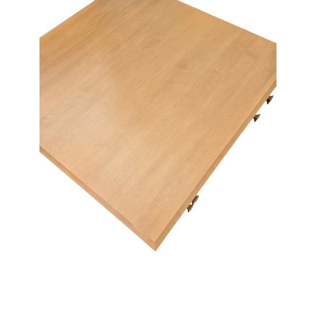 Wood 1990s Ethan Allen American Dimensions Map Case Coffee Table Storage Trunk Mission 255 For Sale - Image 7 of 18