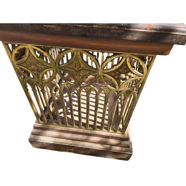 19th Century Neo-Gothic Pedestal, 1890s For Sale - Image 11 of 18