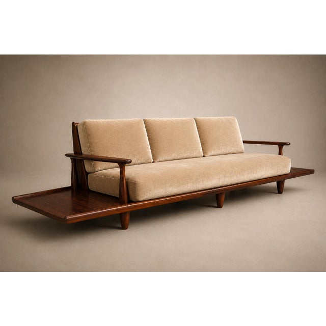 Sofa in Rosewood & Mohair by Liceu De Artes E Ofícios, Brazilian Modern, 1960s For Sale - Image 18 of 18