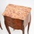 Wood Antique French Inlaid Parquetry Marble Top Bedside Chests, 1900, Set of 2 For Sale - Image 7 of 11