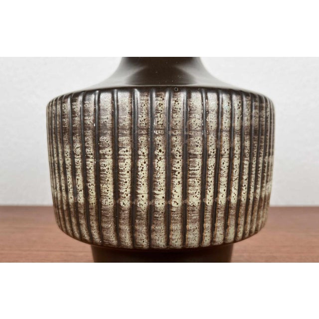 Mid-Century East German GDR Pottery Vase from Veb Haldensleben, 1960s, in Very Good conditions. Designed 1960 to 1969 I...