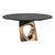 Not Yet Made - Made To Order "Modena" Round Table With Bronze and Stainless Steel, Handmade For Sale - Image 5 of 12