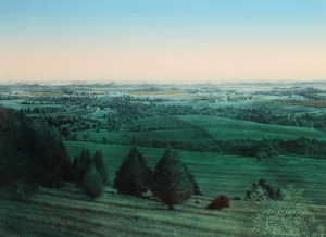 Midsummer Landscape, James Butler Lithograph, Signed and Numbered in Pencil