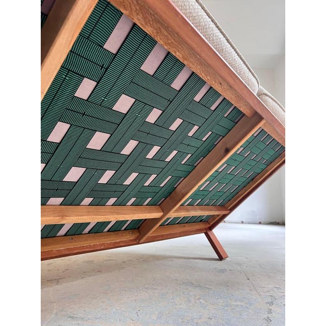 3-Seater Sofa in Teak and Wool, Denmark, 1960s For Sale - Image 4 of 11