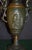 Vintage Mixed Metal Vase French Style Urn With Figural Cherubs and Cranes For Sale - Image 14 of 17