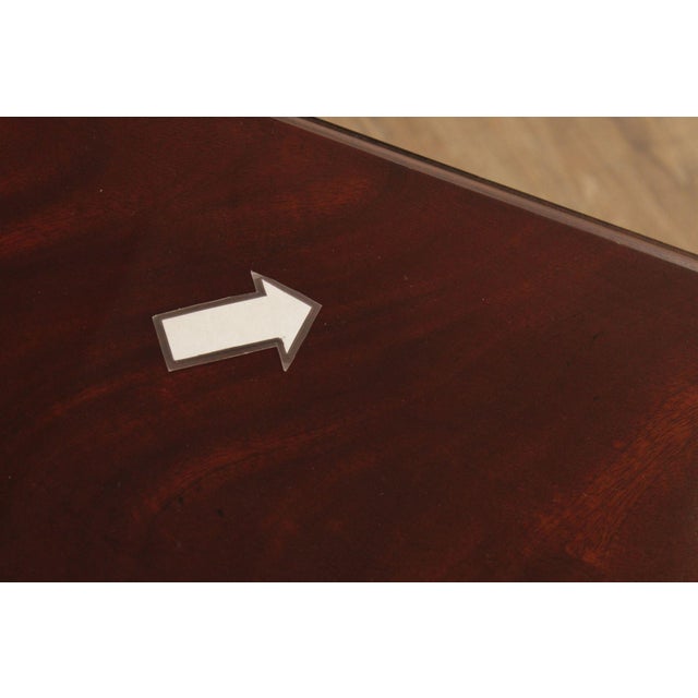 Henredon Sheraton Style Mahogany Drop End Table For Sale - Image 12 of 12
