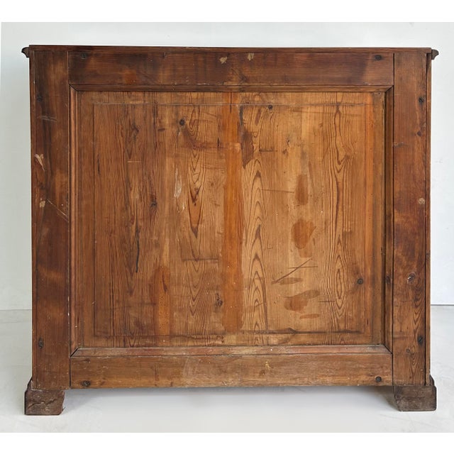 19th-Century Biedermeier Style Mahogany Chest of Drawers, Matched Flame Grain For Sale - Image 13 of 13