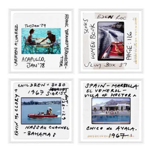 Getty Images, "Archival Slides", Slim Aarons, Framed Art Prints - Set of 4